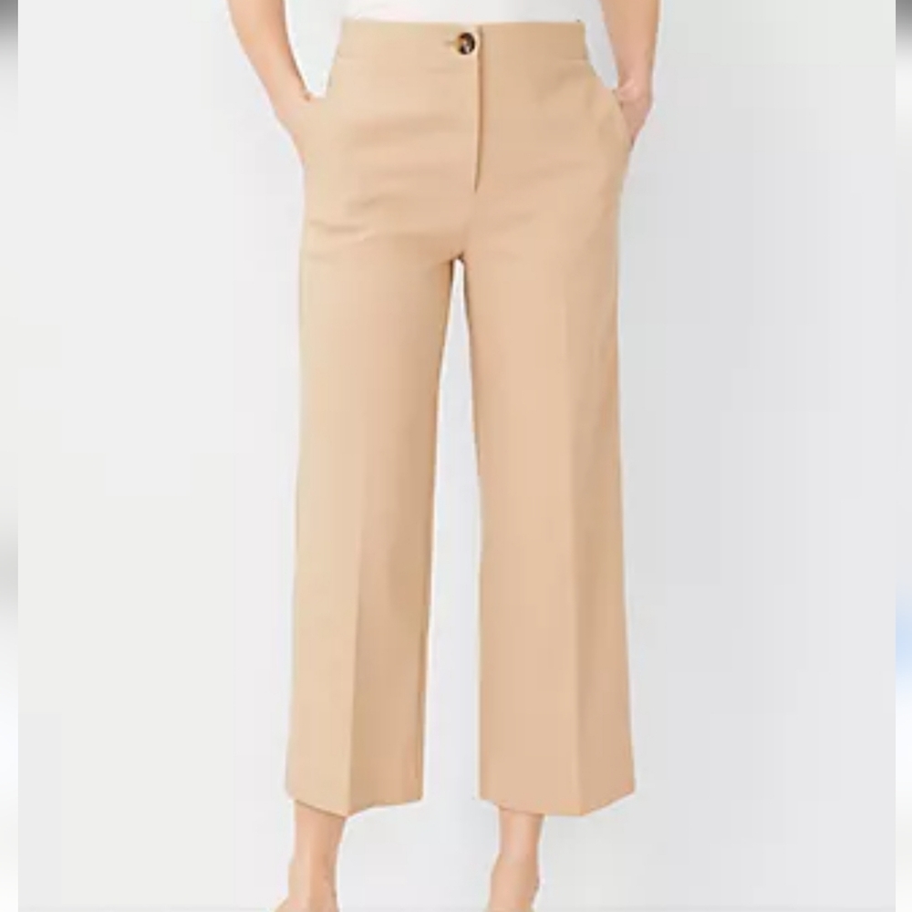 Ann Taylor The Kate Wide-Leg Crop Pant - Sz 14